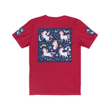 Five Enchanting Unicorns Unisex Jersey Short Sleeve Tee