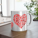 Heart Of Hearts Metallic Mug (Silver / Gold)