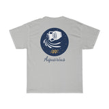 Aquarius Zodiac Unisex Heavy Cotton Tee