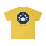Cancer Zodiac Unisex Heavy Cotton Tee