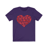 Heart Of Hearts Unisex Jersey Short Sleeve Tee