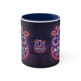 "Adult Toys" design on Accent Coffee Mug, 11oz