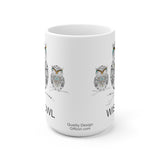 Wise Owl Ceramic Mug (EU) 11 oz and 15 oz - beautiful wise old owl design