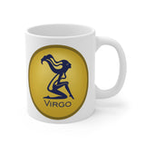 Gold Coin Virgo Zodiac Design on Ceramic Mug 11oz