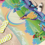 Lucky Unicorns and Dragons Standard Towel, 30x60