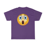 Surprised Emoji Unisex Heavy Cotton Tee