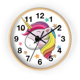 Lucky Unicorn Face Wall clock