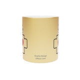 Love Potion Design Metallic Mug (Silver / Gold) 11 oz