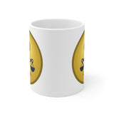 Gold Coin Libra Zodiac Design on Ceramic Mug 11oz