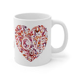 Heart Love Ceramic Mug 11oz