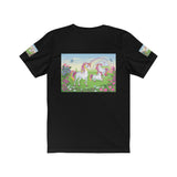 Three Lucky Unicorns Unisex Jersey Short Sleeve Tee