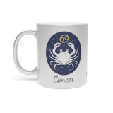 Cancer Zodiac Metallic Mug (Silver / Gold) 11 oz