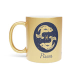 Pisces Zodiac Metallic Mug (Silver / Gold) 11 oz