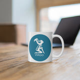 Blue Coin Virgo Zodiac Design on Ceramic Mug 11oz