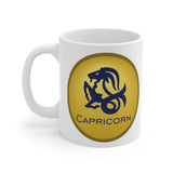 Gold Coin Capricorn Zodiac Design on Ceramic Mug 11oz
