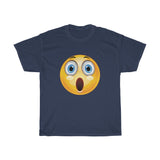 Surprised Emoji Unisex Heavy Cotton Tee