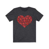 Heart Of Hearts Unisex Jersey Short Sleeve Tee
