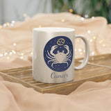Cancer Zodiac Metallic Mug (Silver / Gold) 11 oz