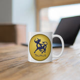 Gold Coin Taurus Zodiac Design on Ceramic Mug 11oz