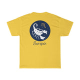 Scorpio Zodiac Unisex Heavy Cotton Tee