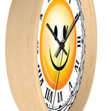 Happy Smiley Roman Numerals Wall clock