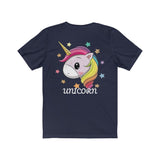 Lucky Unicorn Face Unisex Jersey Short Sleeve Tee