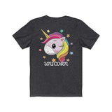 Lucky Unicorn Face Unisex Jersey Short Sleeve Tee