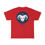 Aries Zodiac Unisex Heavy Cotton Tee