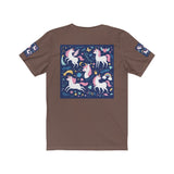 Five Enchanting Unicorns Unisex Jersey Short Sleeve Tee