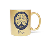 Virgo Zodiac Metallic Mug (Silver / Gold) 11 oz