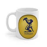 Gold Coin Virgo Zodiac Design on Ceramic Mug 11oz