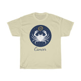 Cancer Zodiac Unisex Heavy Cotton Tee