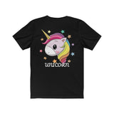 Lucky Unicorn Face Unisex Jersey Short Sleeve Tee