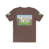 Three Lucky Unicorns Unisex Jersey Short Sleeve Tee