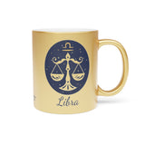 Libra Zodiac Metallic Mug (Silver / Gold) 11 oz