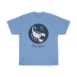 Scorpio Zodiac Unisex Heavy Cotton Tee