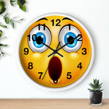 Surprised Emoji Wall clock
