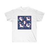 Five Enchanting Unicorns Unisex Ultra Cotton Tee