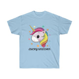 Lucky Unicorn Face Unisex Ultra Cotton Tee