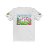 Three Lucky Unicorns Unisex Jersey Short Sleeve Tee