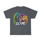 Lion & Lioness Love Design on Unisex Heavy Cotton Tee