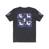 Five Enchanting Unicorns Unisex Jersey Short Sleeve Tee