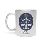Libra Zodiac Metallic Mug (Silver / Gold) 11 oz