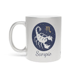 Scorpio Zodiac Metallic Mug (Silver / Gold) 11 oz