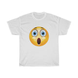 Surprised Emoji Unisex Heavy Cotton Tee