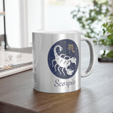 Scorpio Zodiac Metallic Mug (Silver / Gold) 11 oz