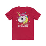 Lucky Unicorn Face Unisex Jersey Short Sleeve Tee