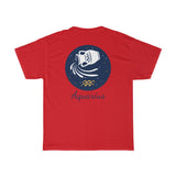 Aquarius Zodiac Unisex Heavy Cotton Tee