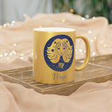 Virgo Zodiac Metallic Mug (Silver / Gold) 11 oz