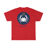 Cancer Zodiac Unisex Heavy Cotton Tee